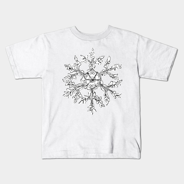 snowflake Kids T-Shirt by lightsfromspace